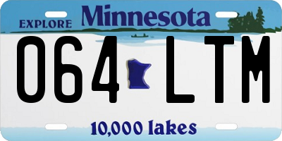 MN license plate 064LTM