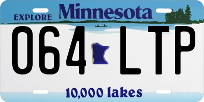 MN license plate 064LTP