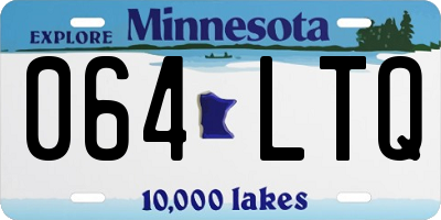 MN license plate 064LTQ