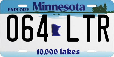 MN license plate 064LTR