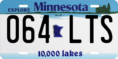 MN license plate 064LTS