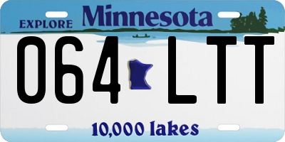 MN license plate 064LTT