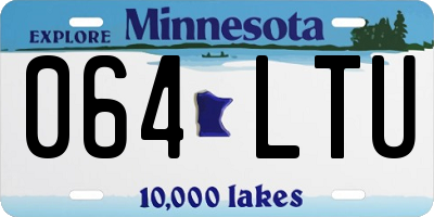 MN license plate 064LTU