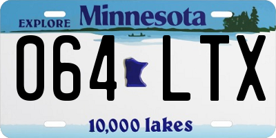 MN license plate 064LTX