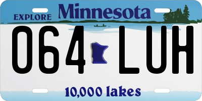 MN license plate 064LUH