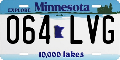 MN license plate 064LVG