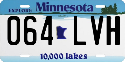 MN license plate 064LVH