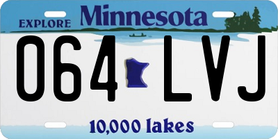 MN license plate 064LVJ