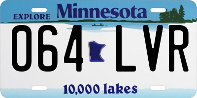 MN license plate 064LVR