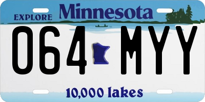 MN license plate 064MYY