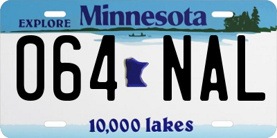 MN license plate 064NAL