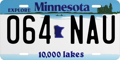MN license plate 064NAU