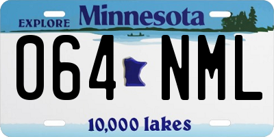 MN license plate 064NML