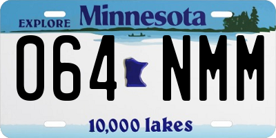 MN license plate 064NMM
