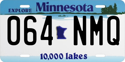 MN license plate 064NMQ