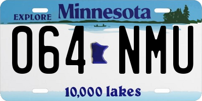 MN license plate 064NMU