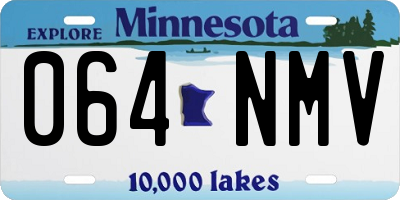 MN license plate 064NMV