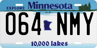 MN license plate 064NMY