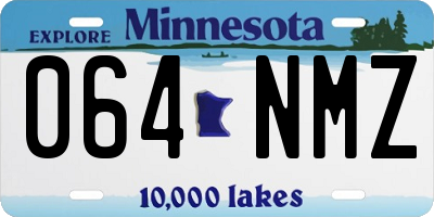 MN license plate 064NMZ