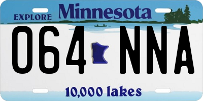 MN license plate 064NNA