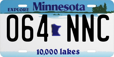 MN license plate 064NNC