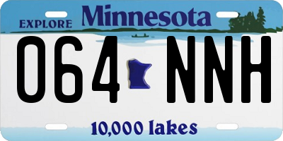 MN license plate 064NNH
