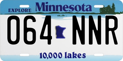 MN license plate 064NNR