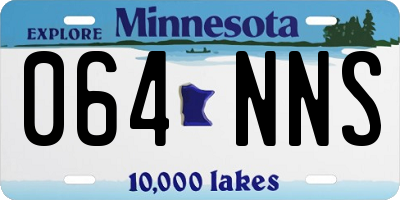 MN license plate 064NNS