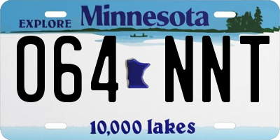 MN license plate 064NNT