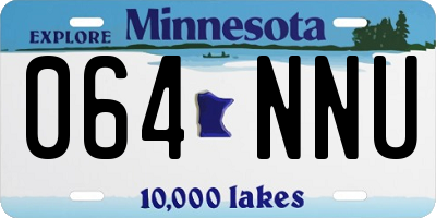 MN license plate 064NNU