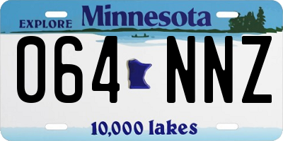MN license plate 064NNZ