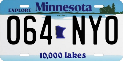 MN license plate 064NYO