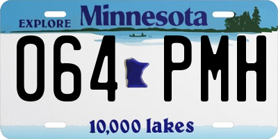 MN license plate 064PMH