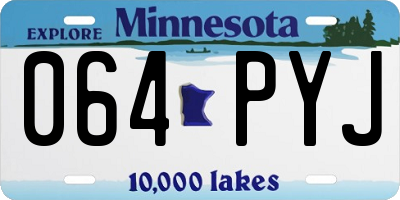 MN license plate 064PYJ