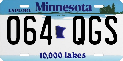 MN license plate 064QGS