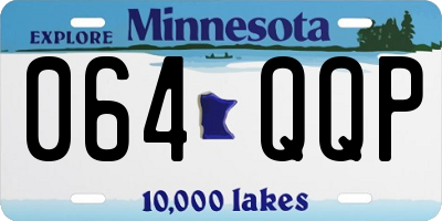 MN license plate 064QQP