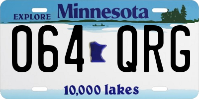 MN license plate 064QRG