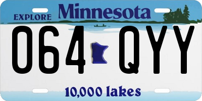 MN license plate 064QYY