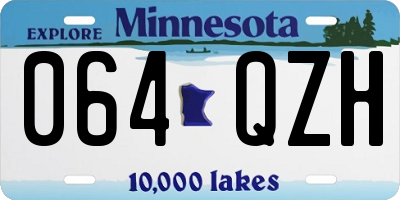MN license plate 064QZH