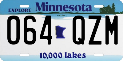 MN license plate 064QZM