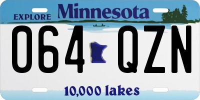 MN license plate 064QZN