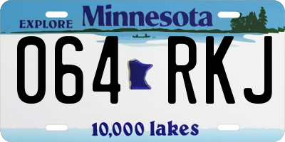 MN license plate 064RKJ