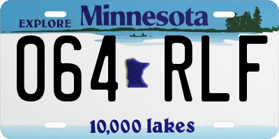 MN license plate 064RLF