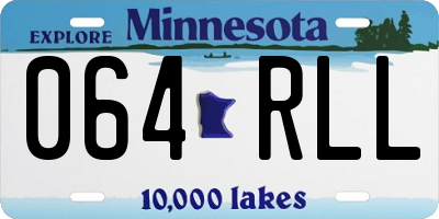 MN license plate 064RLL