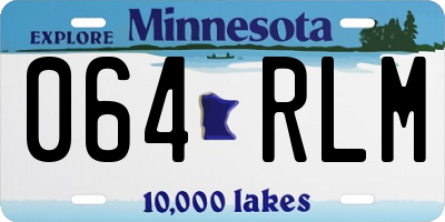 MN license plate 064RLM