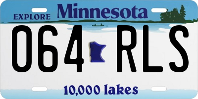 MN license plate 064RLS