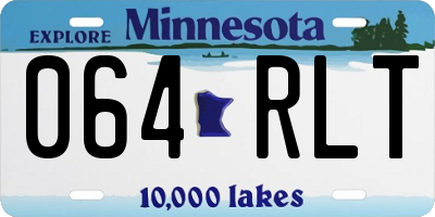 MN license plate 064RLT