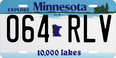 MN license plate 064RLV