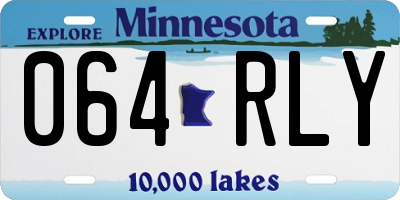 MN license plate 064RLY