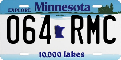 MN license plate 064RMC